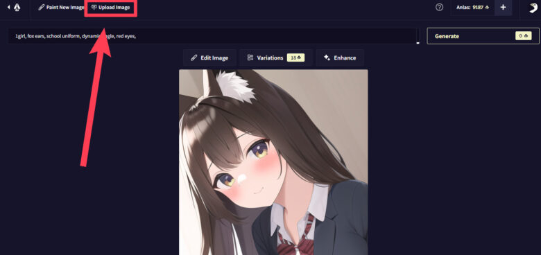 NovelAIで画像をアップロードして同じようなイラスト生成する方法